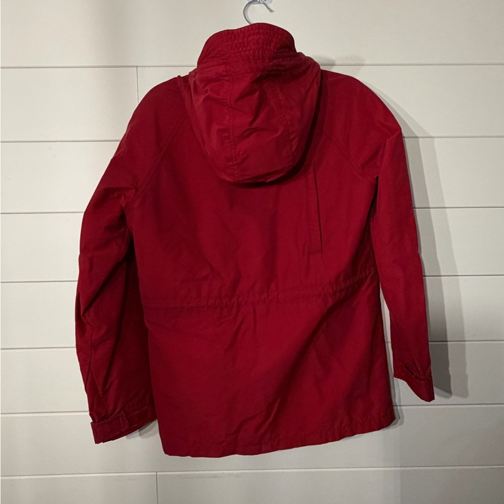 Penfield Red Rain Jacket with Hood - Picture 4 of 5